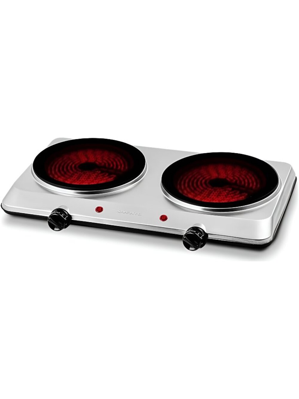 Countertop Infrared Double Burner, 1500W Electric Hot Plate and Portable Stove